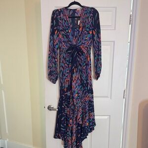 Elegant Multicolor Long Sleeve Dress